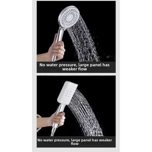 Dual flow shower head with - dual,