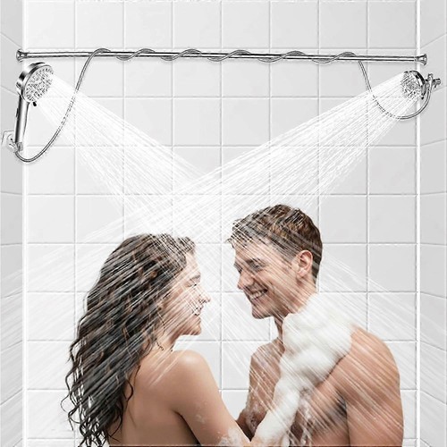 Dual shower head for couples - head,